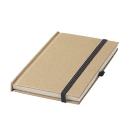 Pocket A6 notitieboek gerecycled karton 260755 bedrukt met logo