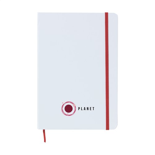 WhiteNote A5 notitieboek 4478 met hardcover, elastische sluiting, 80 gelinieerde pagina’s en leeslint