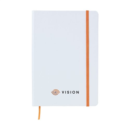 WhiteNote A5 notitieboek 4478 met hardcover, elastische sluiting, 80 gelinieerde pagina’s en leeslint