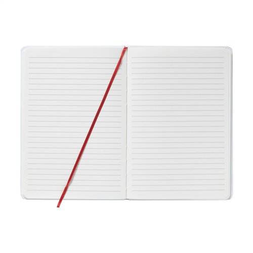 WhiteNote A5 notitieboek 4478 met hardcover, elastische sluiting, 80 gelinieerde pagina’s en leeslint
