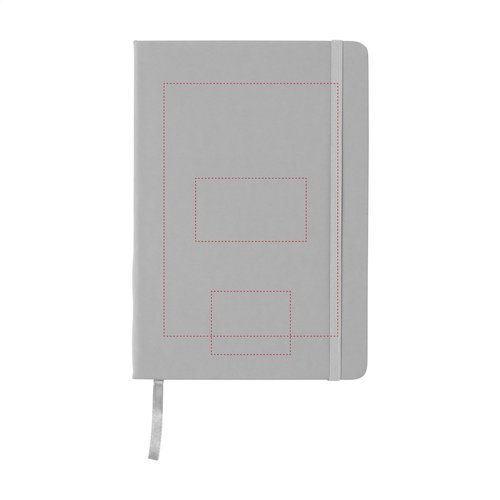 BudgetNote A5 Blanc notitieboekje 1245 met harde PU-cover, elastisch sluitbandje en ca. 80 ongelinieerde pagina’s