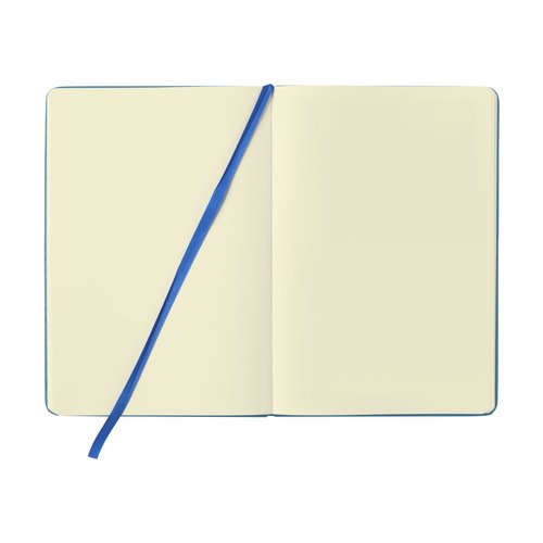 BudgetNote A5 Blanc notitieboekje 1245 met harde PU-cover, elastisch sluitbandje en ca. 80 ongelinieerde pagina’s