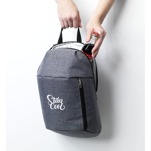 Cooler Backpack koelrugzak 6 liter 1239 met lekvrije PEVA-koelvoering en verstelbare schouderriemen, bedrukt met logo