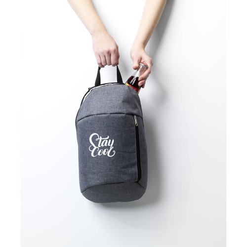 Cooler Backpack koelrugzak 6 liter 1239 met lekvrije PEVA-koelvoering en verstelbare schouderriemen, bedrukt met logo