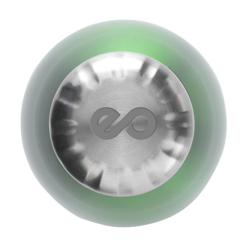 DeBle Topflask RVS waterfles 500 ml dubbelwandig en vacuüm geïsoleerd met metallic of matte finish en logo