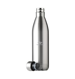 DeBle Topflask RVS thermosfles 750 ml dubbelwandig en vacuüm geïsoleerd met logo, herbruikbare lekvrije drinkfles