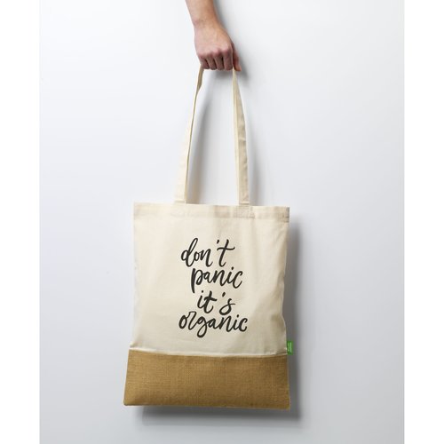 Combi Organic Shopper bedrukken met logo