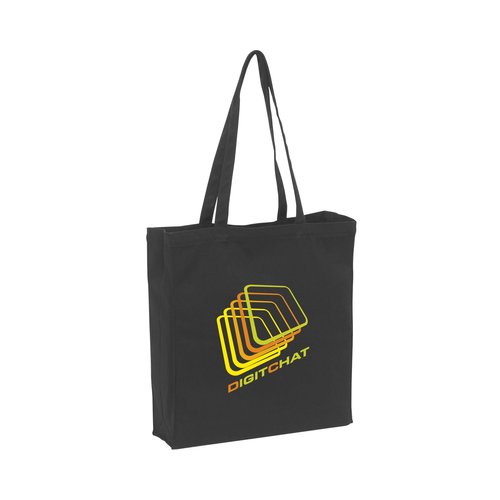 Black Canvas shopper bedrukken met logo