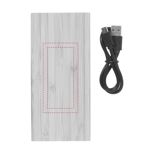 DéBlé Bamboo 8000 Wireless Powerbank – Draadloze oplader bedrukken bedrukken met logo