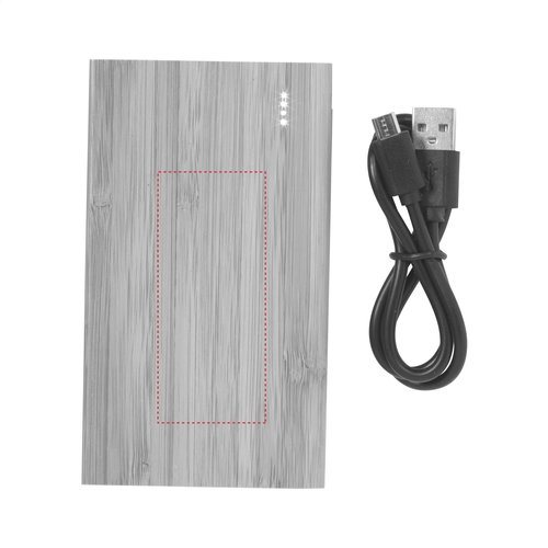 DéBlé Bamboo 4000 Powerbank – Externe oplader bedrukken met logo