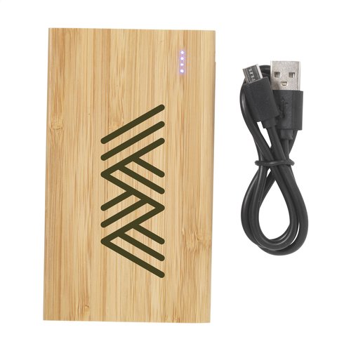 DéBlé Bamboo 4000 Powerbank – Externe oplader bedrukken met logo