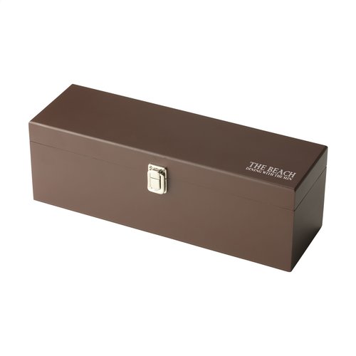 Château houten wijngeschenkset 267046 met kelnermes en wijnaccessoires