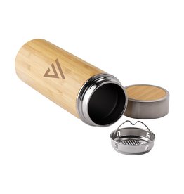 Thermosfles/thermosbeker Osaka 360 ml bamboe