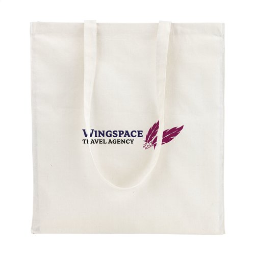 Natural Square Bag katoenen tas bedrukken met logo DeBle