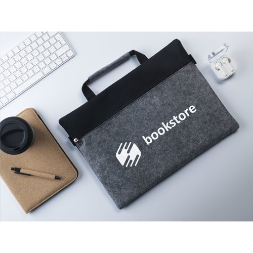 DéBlé DocuTravel Felt RPET documententas bedrukken met logo