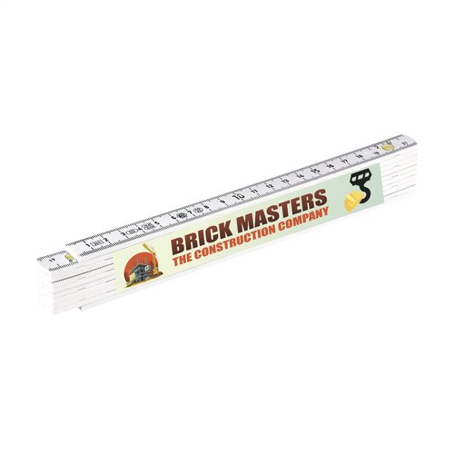 Metric duimstok 2 meter bedrukken met logo DeBle
