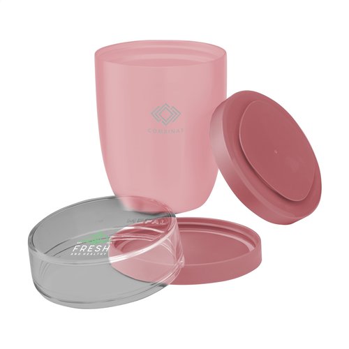 Mepal Isoleer Lunchpot Ellipse foodcontainer 500+200 ml – dubbelwandig RVS met twee lekvrije compartimenten