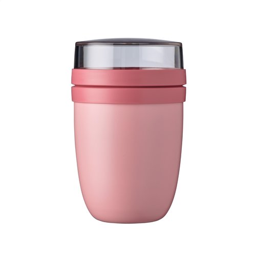 Mepal Isoleer Lunchpot Ellipse foodcontainer 500+200 ml – dubbelwandig RVS met twee lekvrije compartimenten