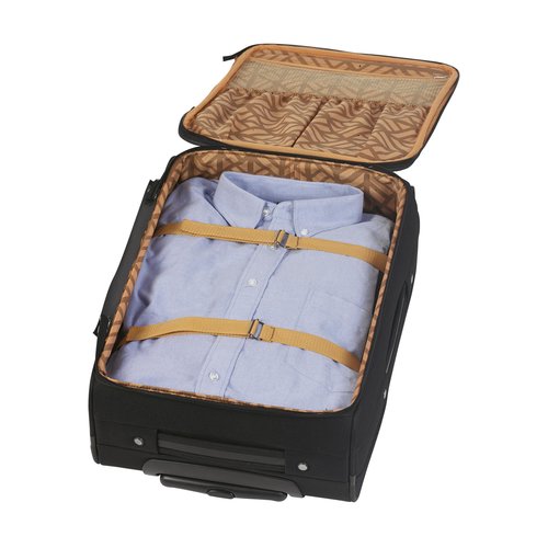 DéBlé Cabinet Trolley 268444 22 liter van 1000D polyester met twee wielen en uitschuifbare trekstang