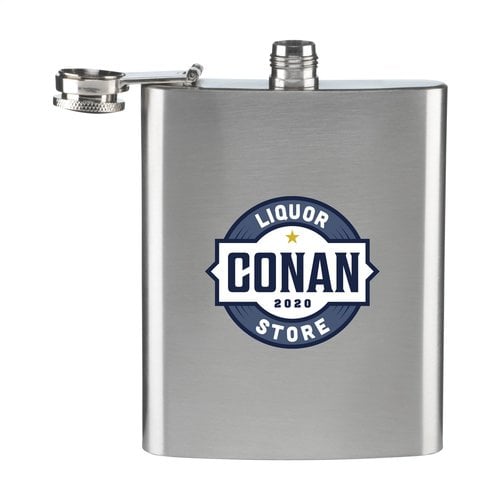DeBle HipFlask RVS heupfles 200 ml 263694 bedrukt met logo
