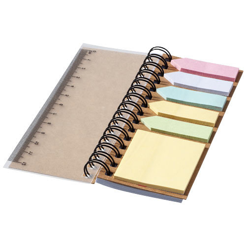 DeBle spiraal boekje met sticky notes bedrukken met logo