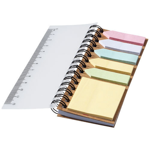 DeBle spiraal boekje met sticky notes bedrukken met logo