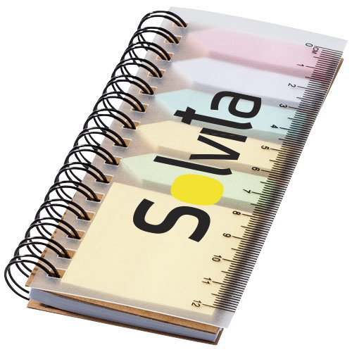 DeBle spiraal boekje met sticky notes bedrukken met logo