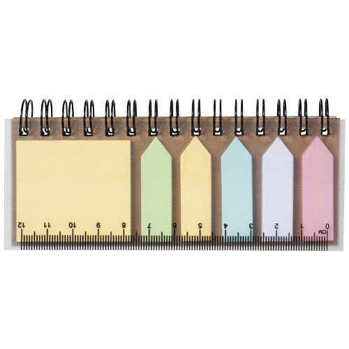 DeBle spiraal boekje met sticky notes bedrukken met logo