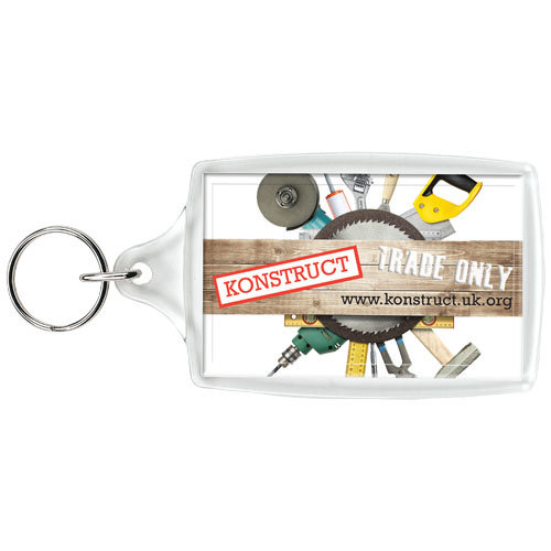 Orca grote kunststof sleutelhanger met metalen clip