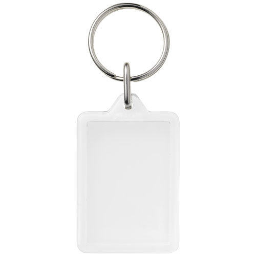 Midi compact kunststof sleutelhanger met metalen clip