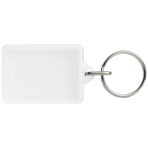 Midi compact kunststof sleutelhanger met metalen clip
