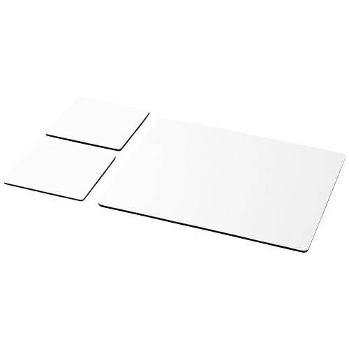Q-Mat® driedelige combiset van muismat en onderzetter 3 Q-Mat® driedelige combiset van muismat en onderzetter 3