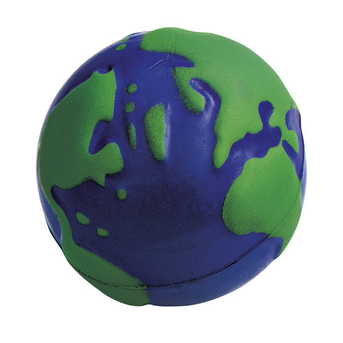 DeBle stressbal wereldbol bedrukken met logo StressGlobe Ø6,5 cm