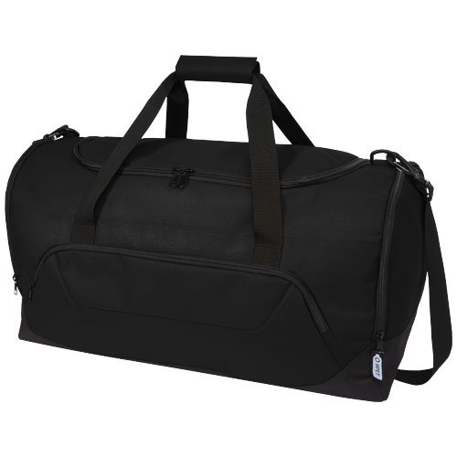 Retrend RPET duffel bag van gerecycled polyester bedrukt met logo