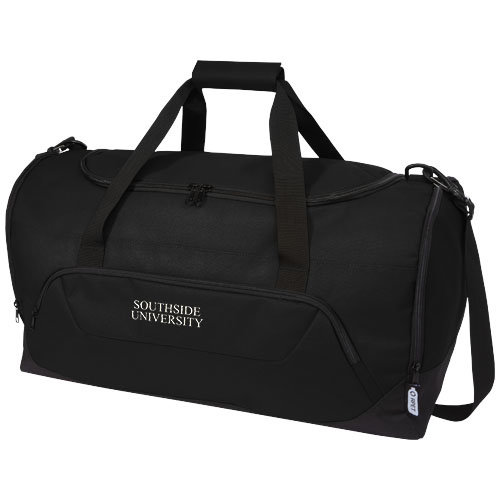 Retrend RPET duffel bag van gerecycled polyester bedrukt met logo