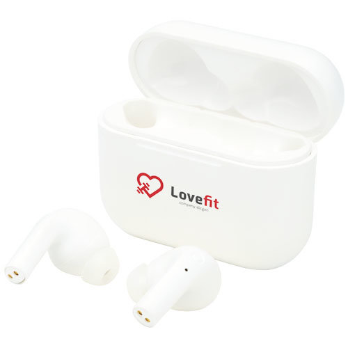 Braavos 2 True Wireless Bluetooth® oordopjes met draadloos oplaadbare laadcase bedrukken met logo