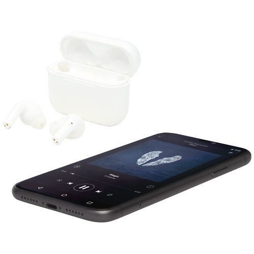 Braavos 2 True Wireless Bluetooth® oordopjes met draadloos oplaadbare laadcase bedrukken met logo