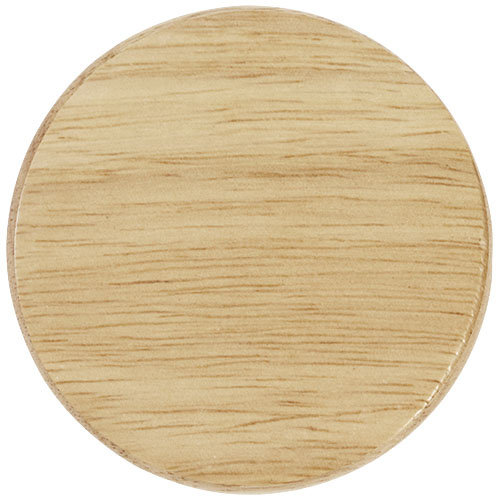 Scoll houten onderzetter met flesopener