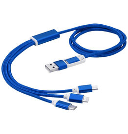 Versatile 3 in 1 oplaadkabel met dubbele ingang