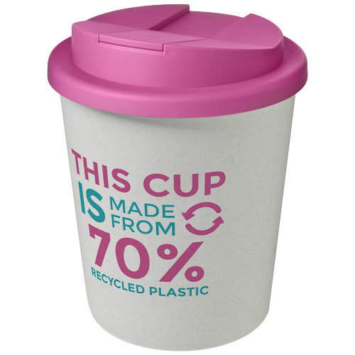 Americano® Espresso Eco gerecyclede beker met knoeibestendig deksel – 250 ml