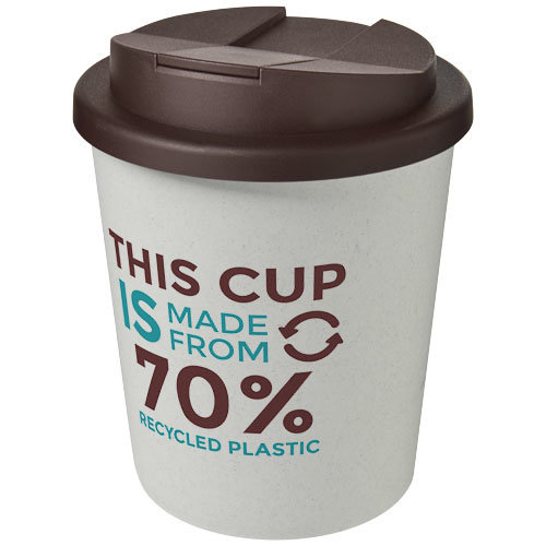 Americano® Espresso Eco gerecyclede beker met knoeibestendig deksel – 250 ml