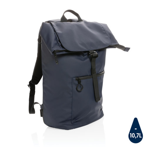 Impact AWARE waterbestendige laptop rugzak P762.90 met logo bedrukking DeBle duurzame rugzak relatiegeschenk NL BE