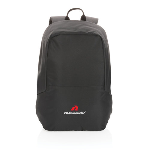 Impact AWARE™ RPET standaard anti-diefstal rugzak bedrukken met logo