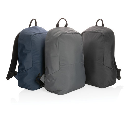 Impact AWARE™ RPET standaard anti-diefstal rugzak bedrukken met logo
