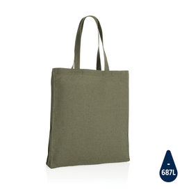 Boodschappentas GOTS gerecycled katoen met bodem