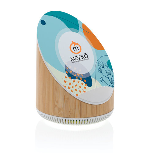 Ovatel bamboe 5W luidspreker met 15W draadloze oplader P329.449