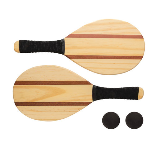 Houten frescobol tennis set P453.509 Houten frescobol tennis set P453.509