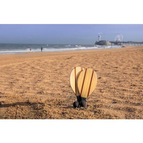 Houten frescobol tennis set P453.509 Houten frescobol tennis set P453.509
