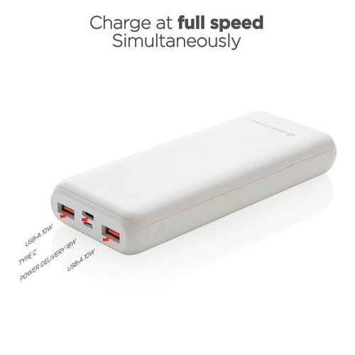 DeBle Urban Vitamin Pasadena Powerbank 20.000 mAh 18 W P322.75 bedrukken met logo
