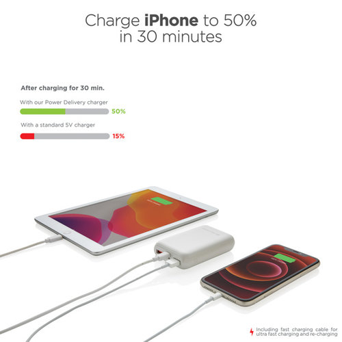 DeBle Urban Vitamin Alameda Powerbank 10.000 mAh 18 W P322.70 bedrukken met logo